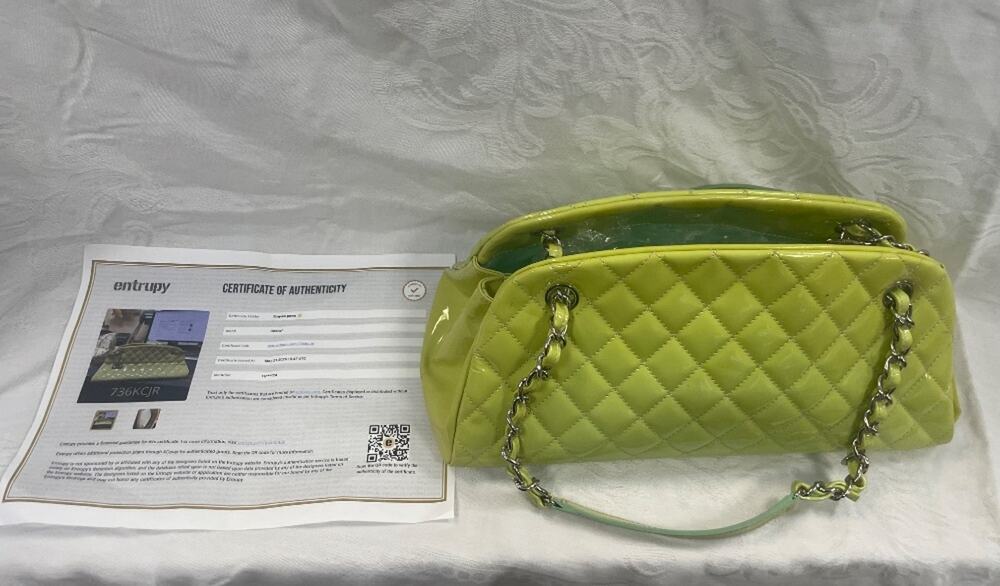 Chanel Just Mademoiselle Quilted Leather Bowling Bag - Green - PPSKN (366667)